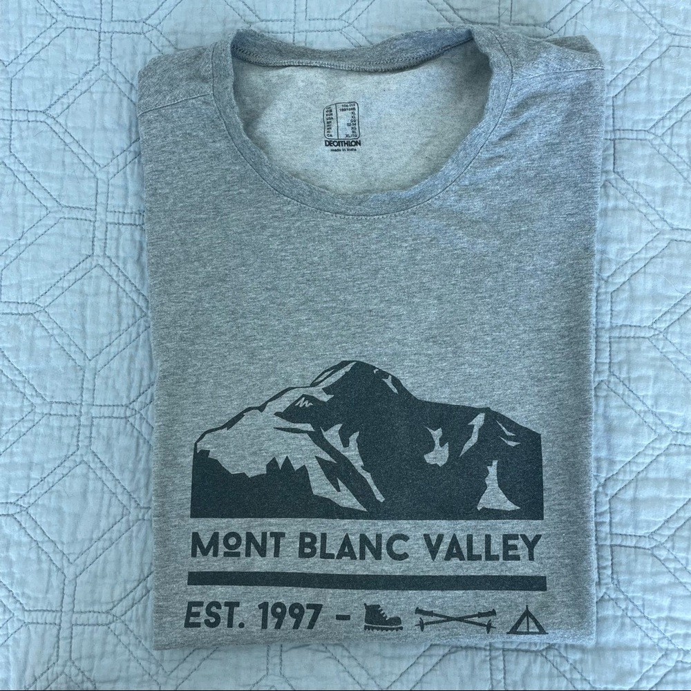 Mens graphic tee - Grey size large